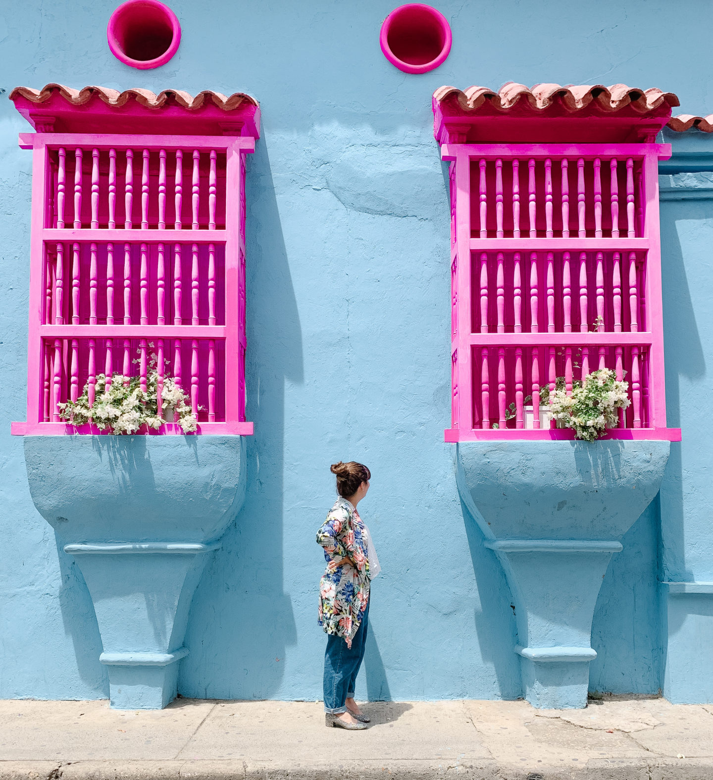 Colourful places in Cartagena
