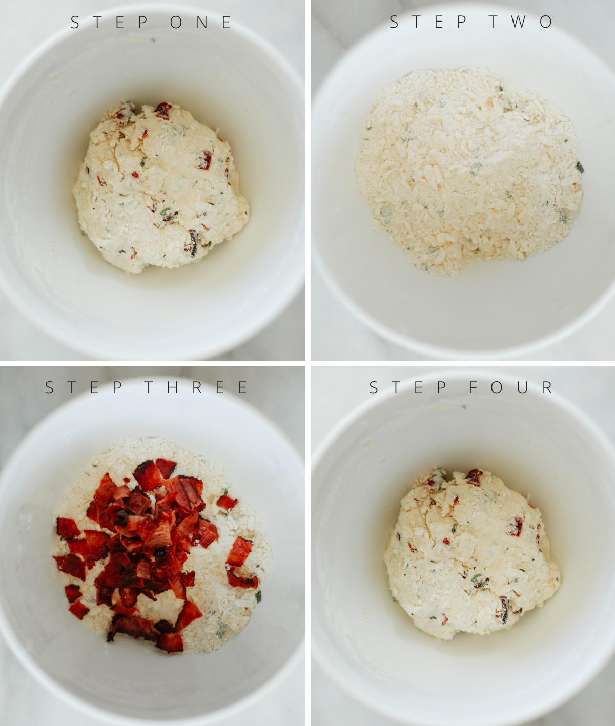 Step by step savory scones