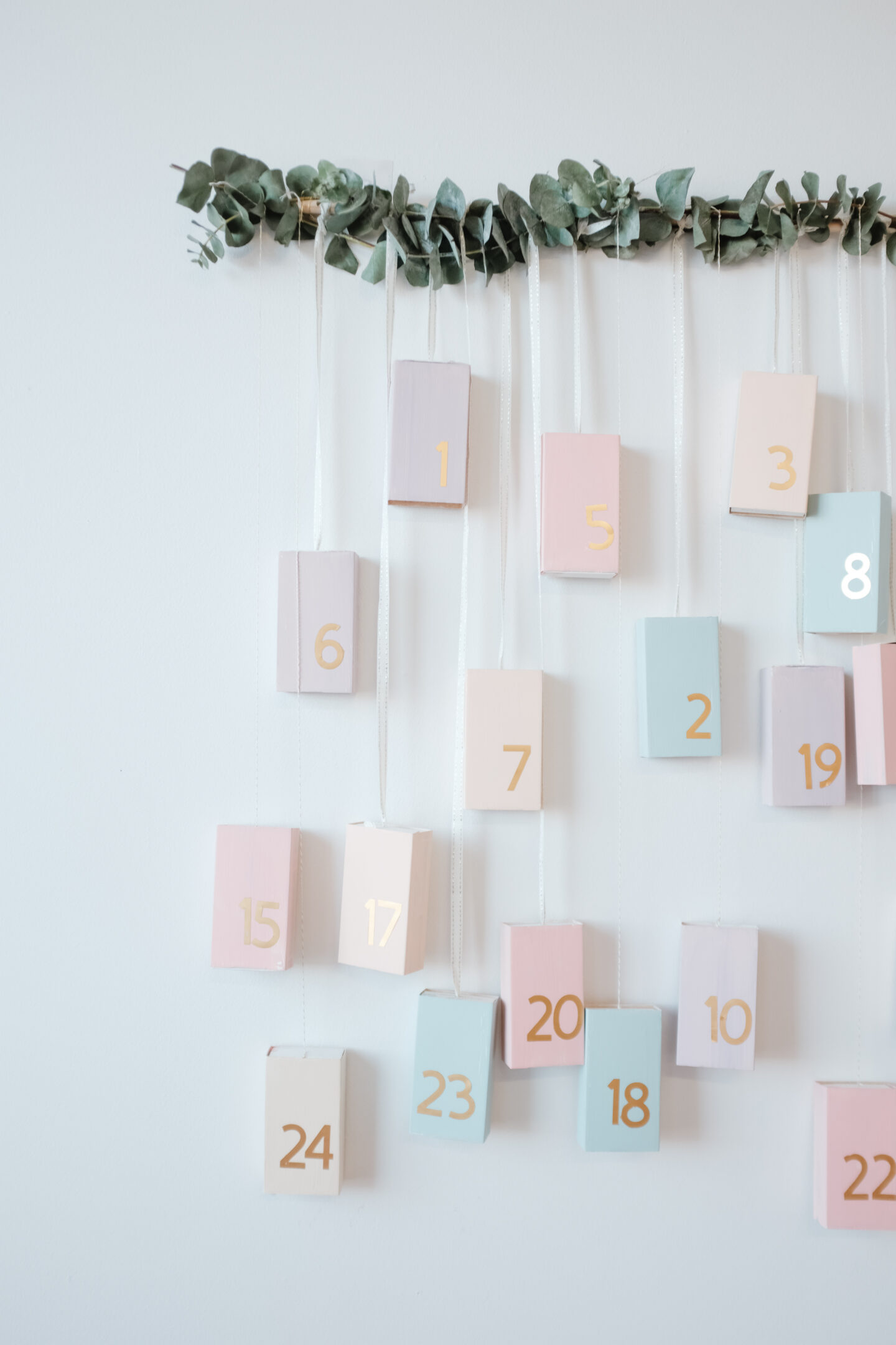 DIY Advent Calendar using Match Boxes