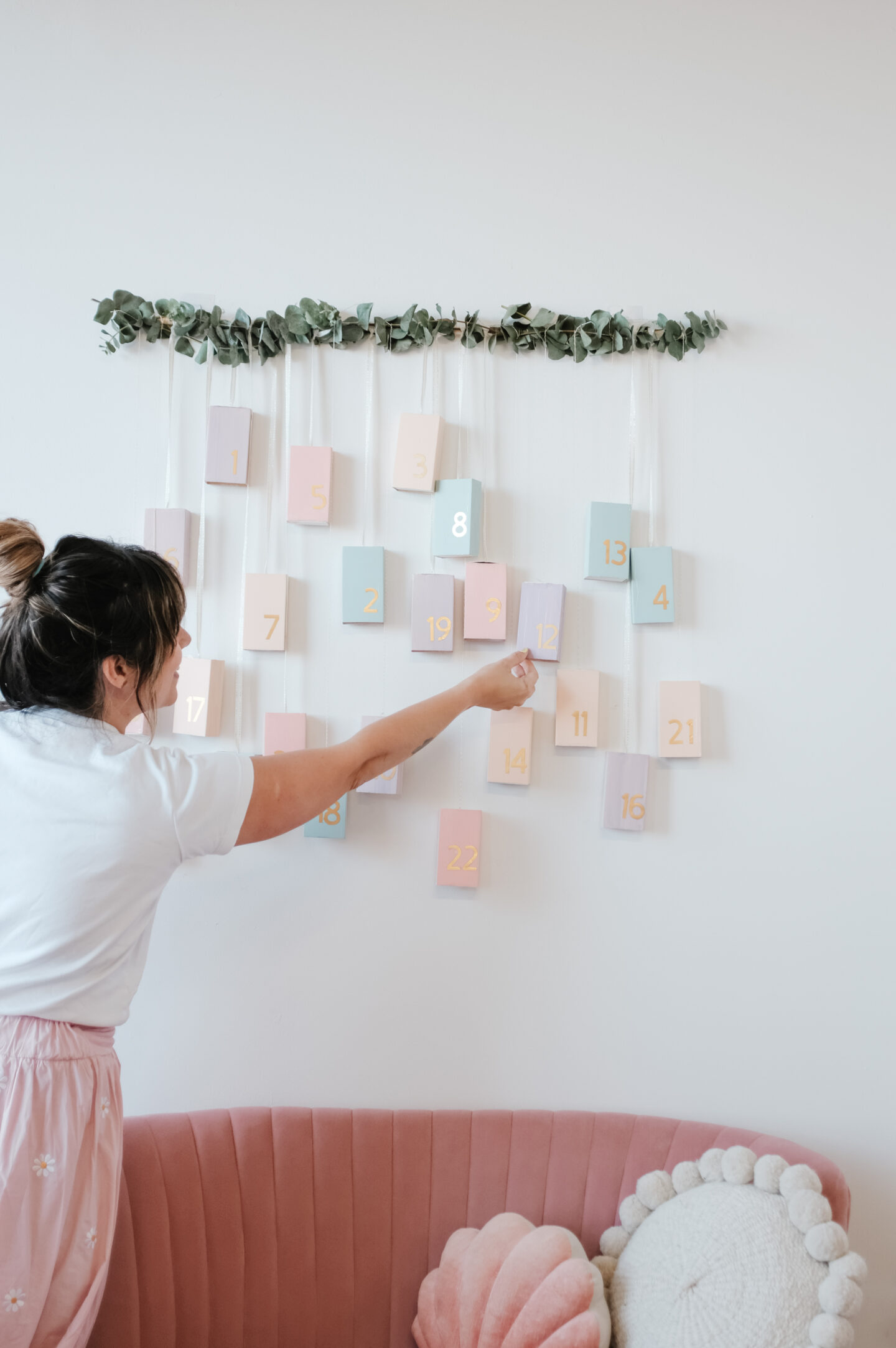 Pastel Advent Calendar DIY