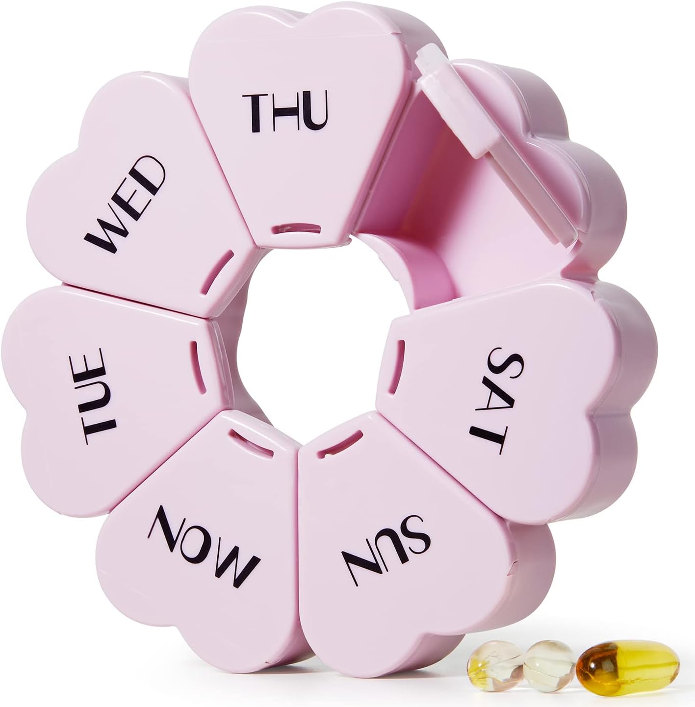 Cute heart shape pill box